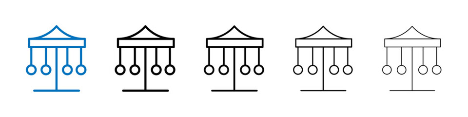 Carousel icon Outline vector logo for web ui