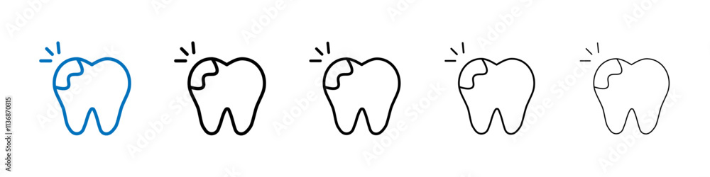 Poster cavities icon outline vector logo for web ui