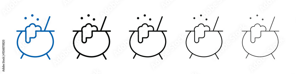 Poster caudron icon Outline vector logo for web ui
