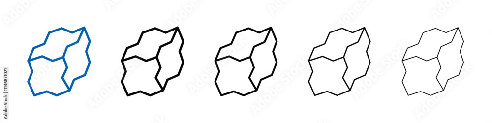 Poster charcoal icon outline vector logo for web ui