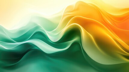 Obraz premium Abstract Vibrant Green-Yellow Gradient