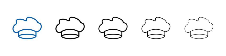 Chef hat icon Outline vector logo for web ui