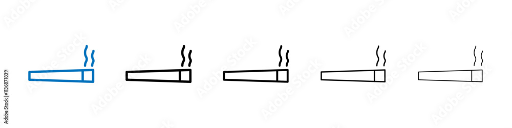 Poster Cigarette icon Outline vector logo for web ui