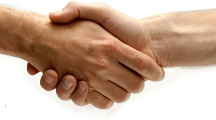 A Firm Handshake: Symbol of Agreement and Trust