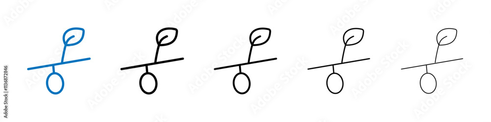 Poster Cocoon icon Outline vector logo for web ui