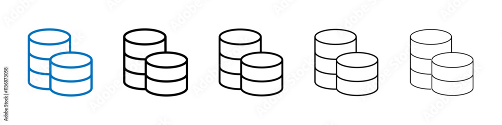 Poster coins icon outline vector logo for web ui