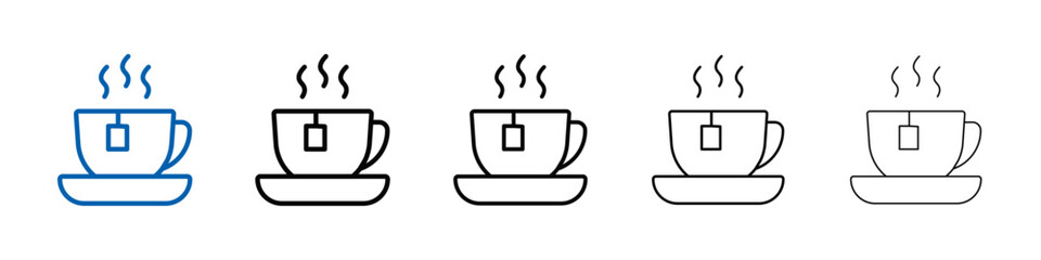 coffee cup icon Outline vector logo for web ui
