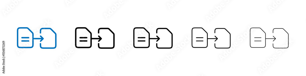 Poster compare icon outline vector logo for web ui
