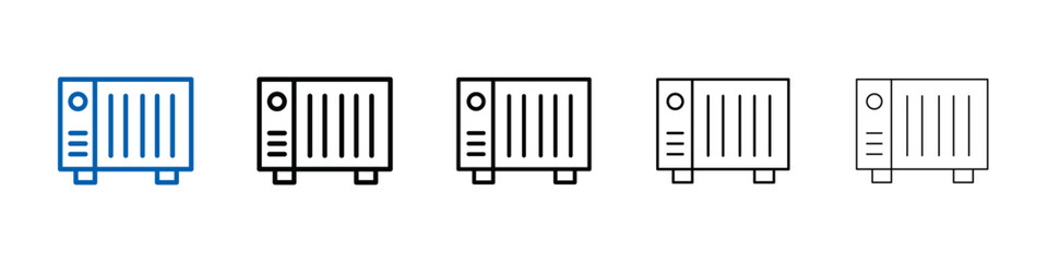Conditioner heater icon Outline vector logo for web ui
