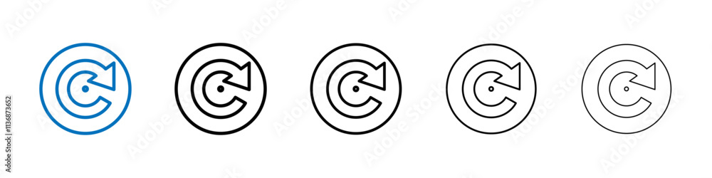 Poster Consistency icon Outline vector logo for web ui