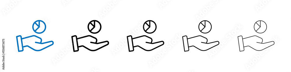 Poster Contribution icon Outline vector logo for web ui