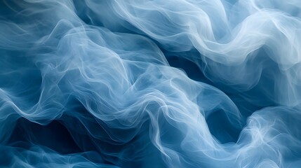 Abstract Blue Swirling Fabric Texture Design