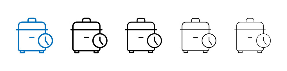 Cooking time icon Outline vector logo for web ui