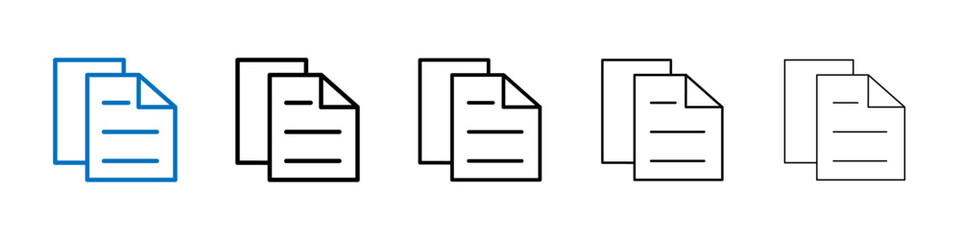 Copy icon Outline vector logo for web ui