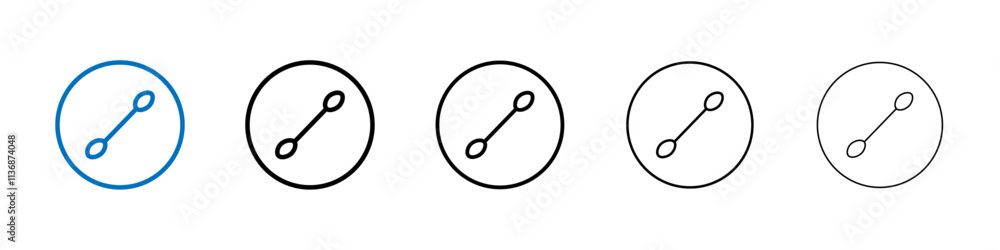 Poster cotton buds icon outline vector logo for web ui