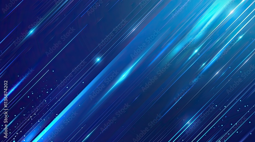 Aufkleber abstract blue and teal lines create a dynamic, futuristic background effect.