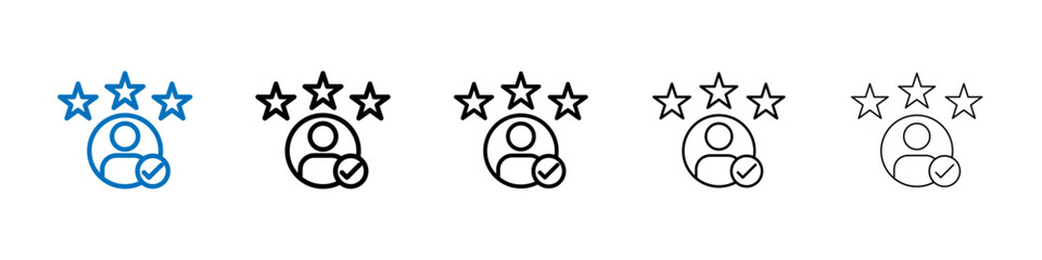 Customer experience icon Outline vector logo for web ui