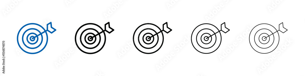Poster darts icon Outline vector logo for web ui