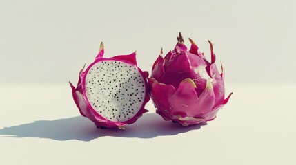 Dragon Fruit Cut in Half