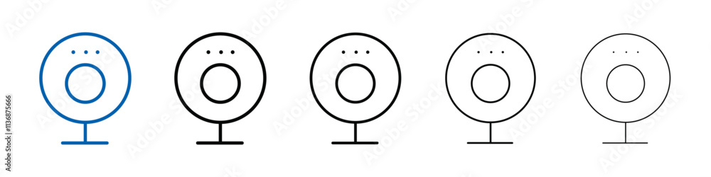 Aufkleber digital webcam icon outline vector logo for web ui