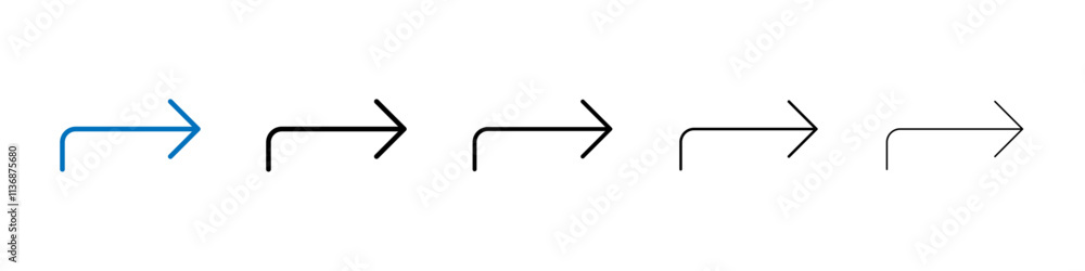 Poster Directions icon Outline vector logo for web ui