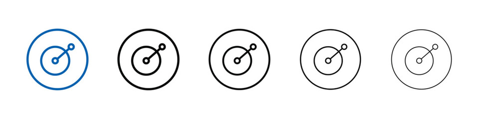 Dj icon Outline vector logo for web ui