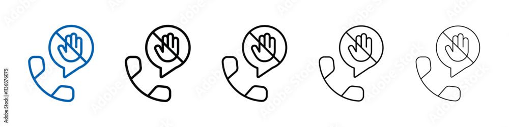 Aufkleber domestic violence icon outline vector logo for web ui