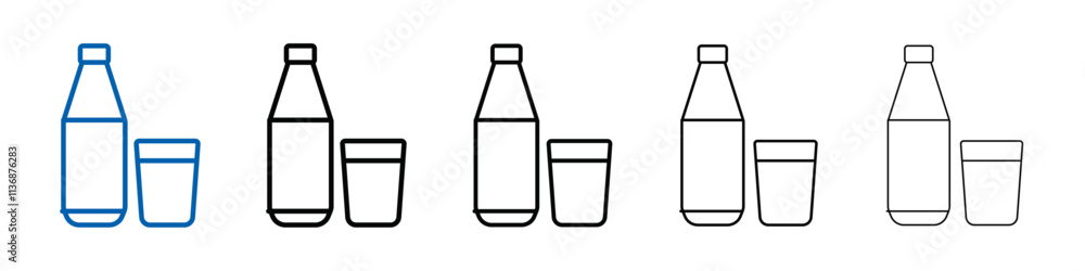 Poster drink icon Outline vector logo for web ui