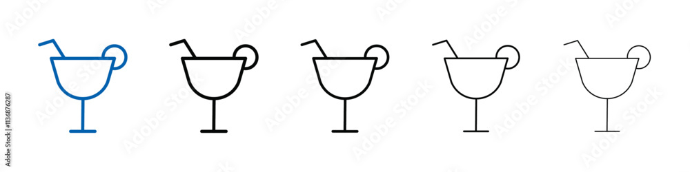 Poster drink icon Outline vector logo for web ui