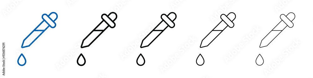 Poster Dropper icon Outline vector logo for web ui