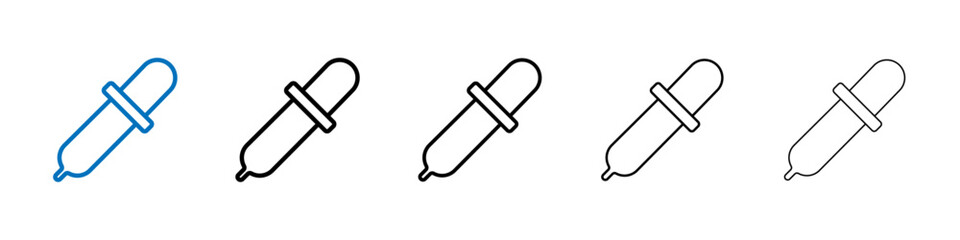 Dropper pipette icon Outline vector logo for web ui