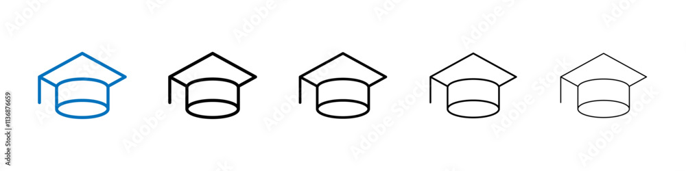 Poster education icon outline vector logo for web ui