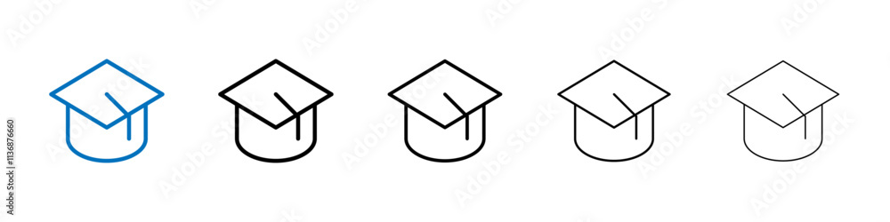 Poster education icon outline vector logo for web ui