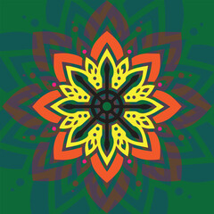 mandala, ornament, flower vectors design