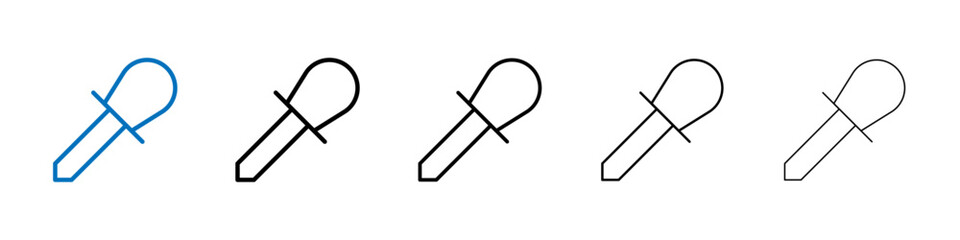 Eye dropper icon Outline vector logo for web ui