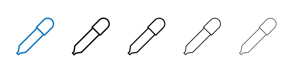 Eye Dropper Icon Outline vector logo for web ui