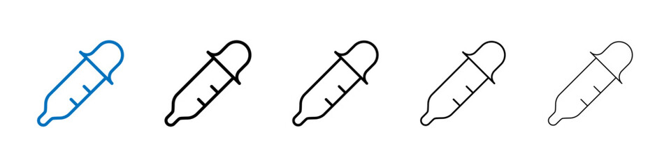 Eye dropper icon Outline vector logo for web ui