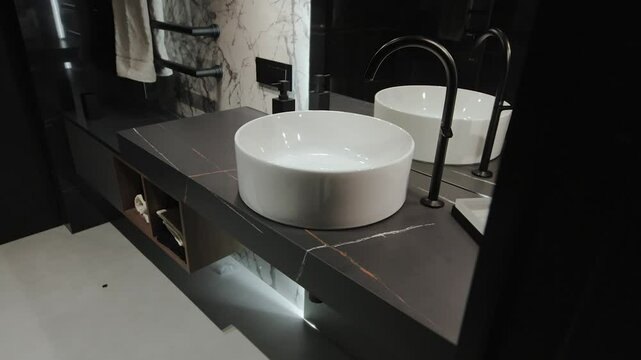 Explore the concept of Modern Bathroom Design that features a Stylish and Functional Sink