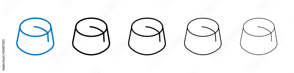 Poster Fez hat icon Outline vector logo for web ui