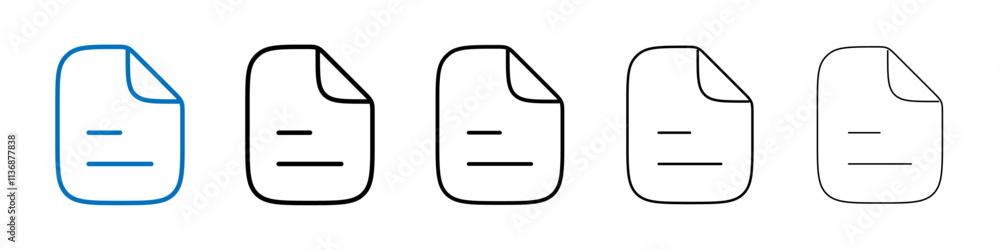Poster File icon Outline vector logo for web ui