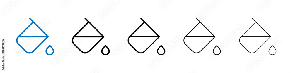 Poster fill icon outline vector logo for web ui
