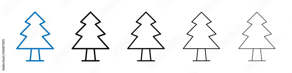 Poster fir cone icon outline vector logo for web ui