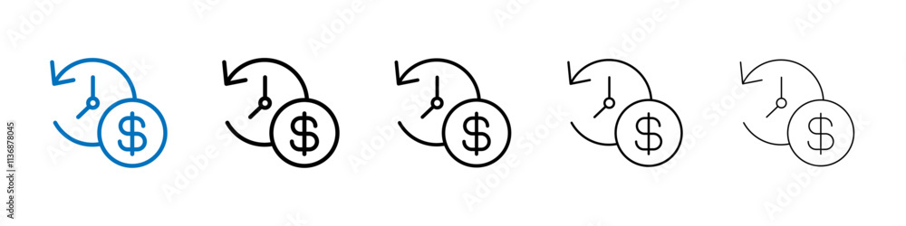 Poster fixed deposit icon Outline vector logo for web ui