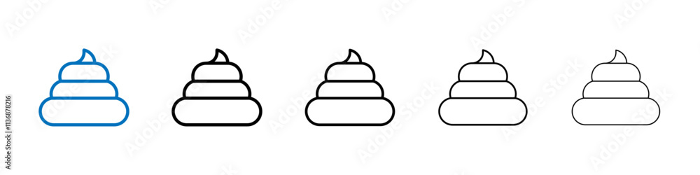 Poster foam icon outline vector logo for web ui