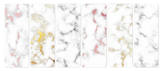 Set of marble texture backgrounds