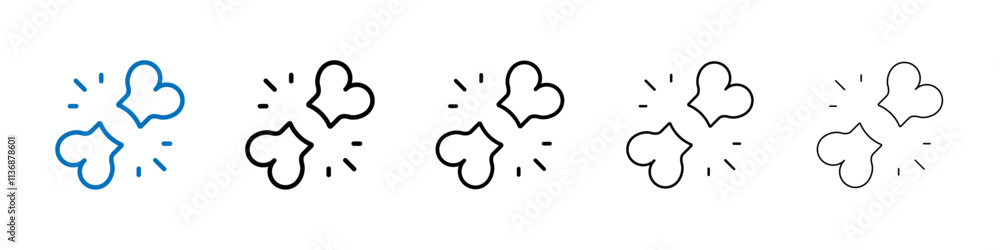 Poster Fracture icon Outline vector logo for web ui