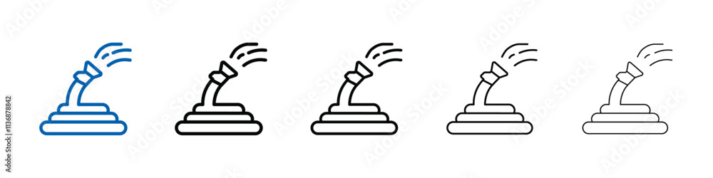 Poster garden hose icon outline vector logo for web ui