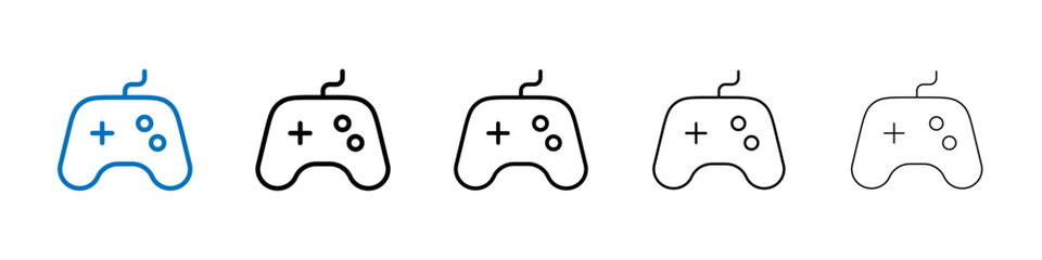 Gaming Controller Icon Outline vector logo for web ui