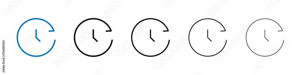 Aufkleber history icon outline vector logo for web ui