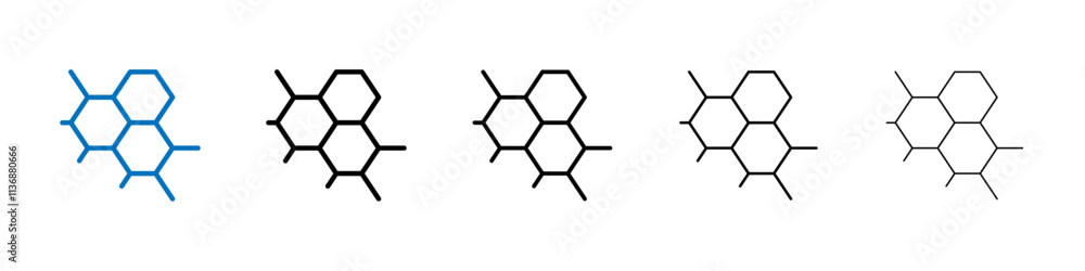 Poster hormones icon outline vector logo for web ui